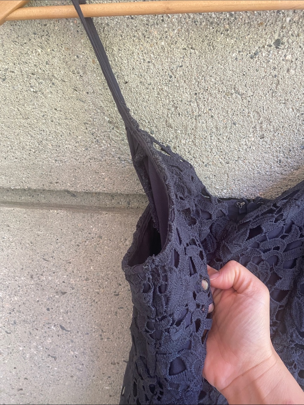 ASTR Navy Lace Midi Dress - Picture 8 of 12